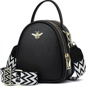Lightweight PU Leather Crossbody Bag for Women Large Capacity Phone Purse